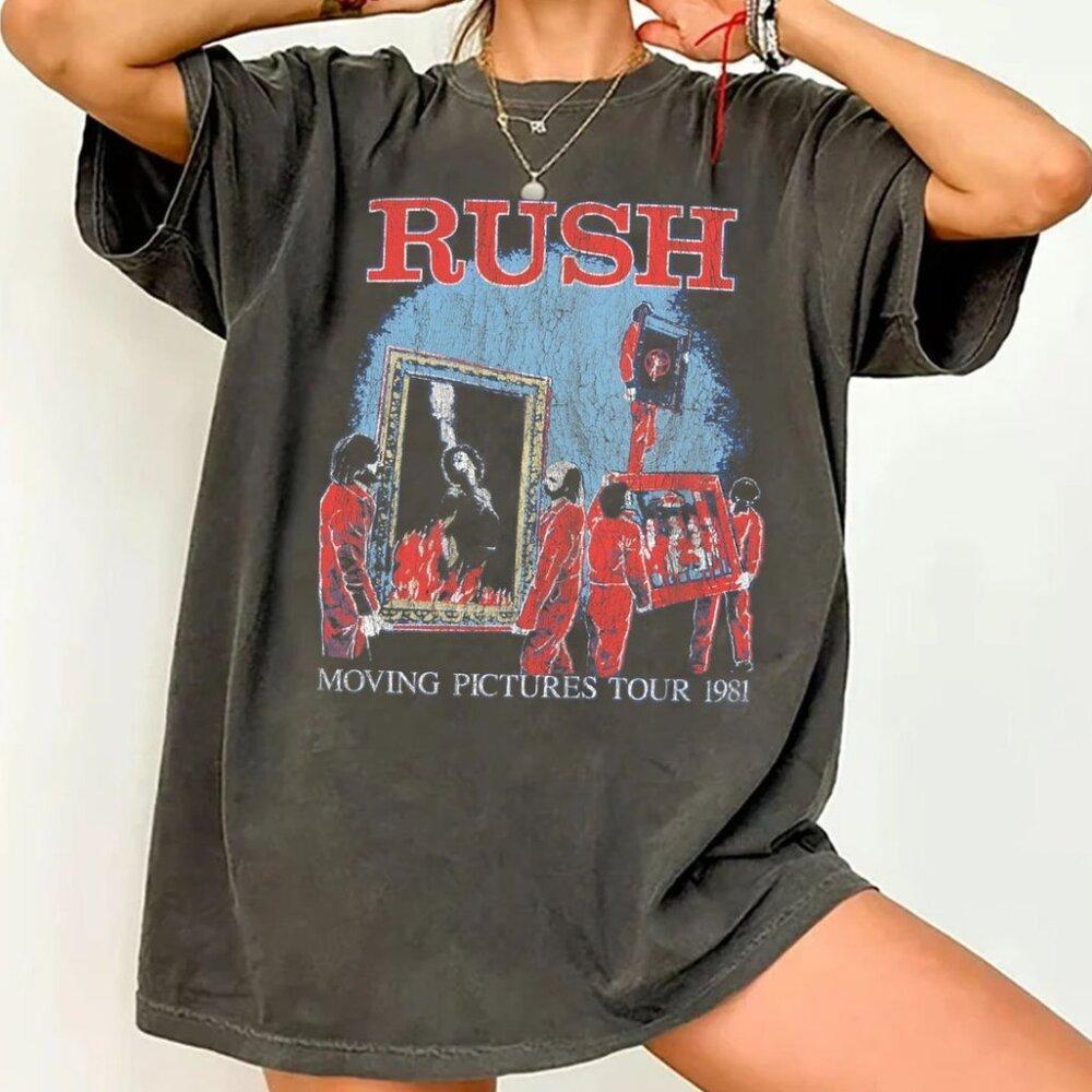 Rush Moving Pictures Tour Rock Music Band Unisex T-Shirt